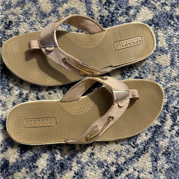 Sperry Seafish Sandals- Pink Gold- Women’s Size 10 - Picture 1 of 5